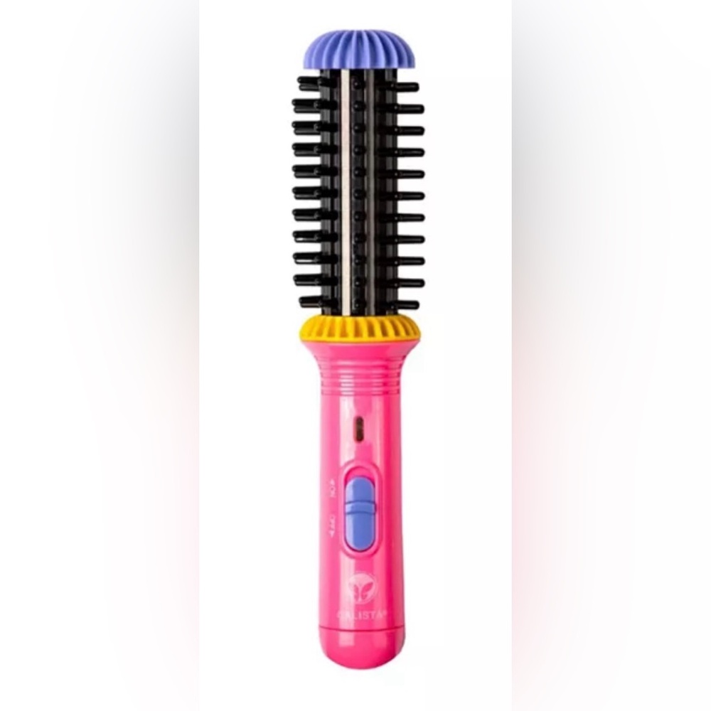 Calista GoGo Mini 1" Round Brush Curling Hair Styling Tool Pink NEW